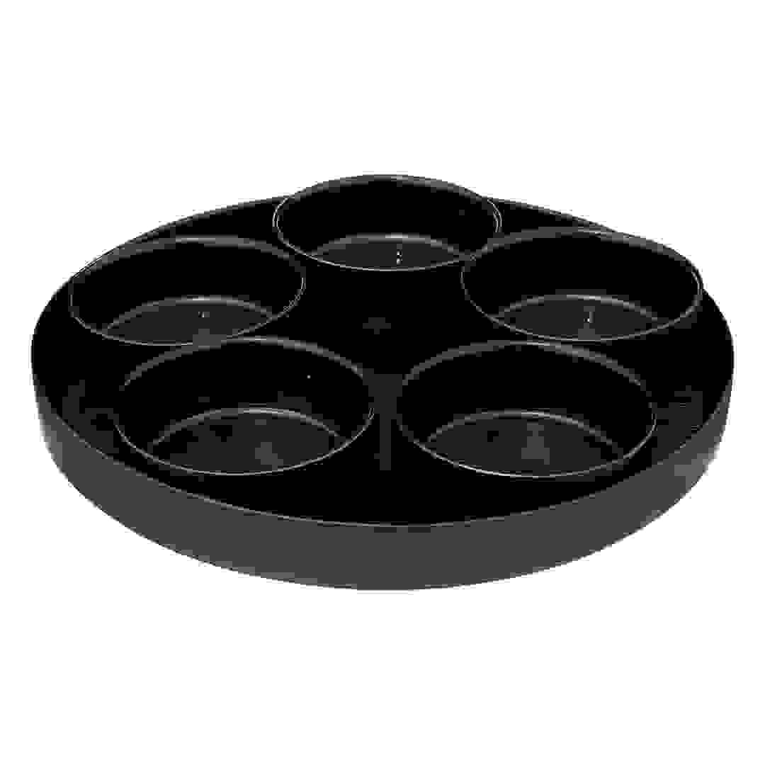 طقم أواني مقبلات زجاجية إس جي أسترا (أسود، 6 قطع)