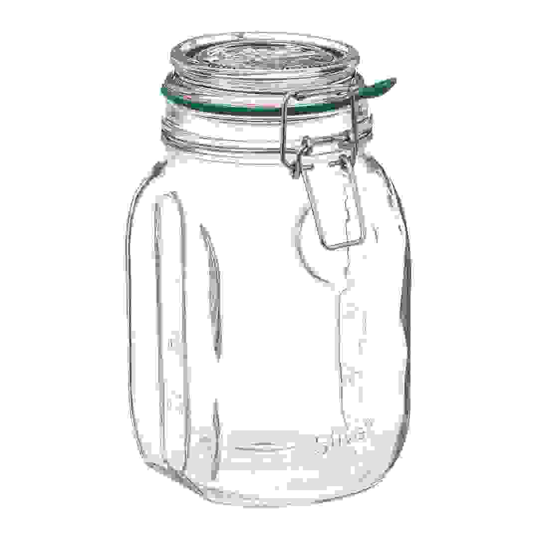 5Five Glass Food Storage Jar (1 L, Clear)