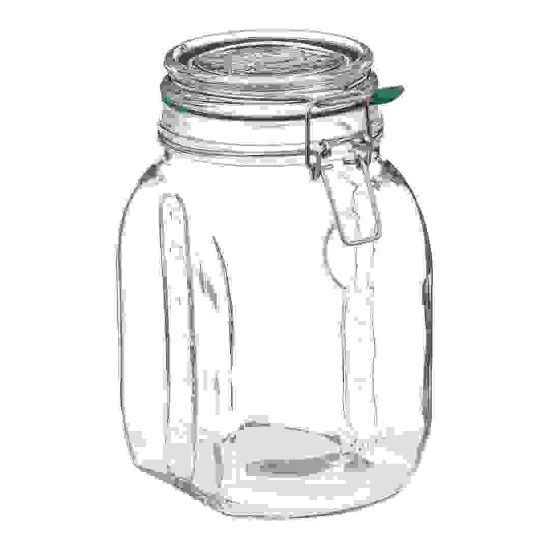 5Five Glass Food Storage Jar (1.5 L, Clear)