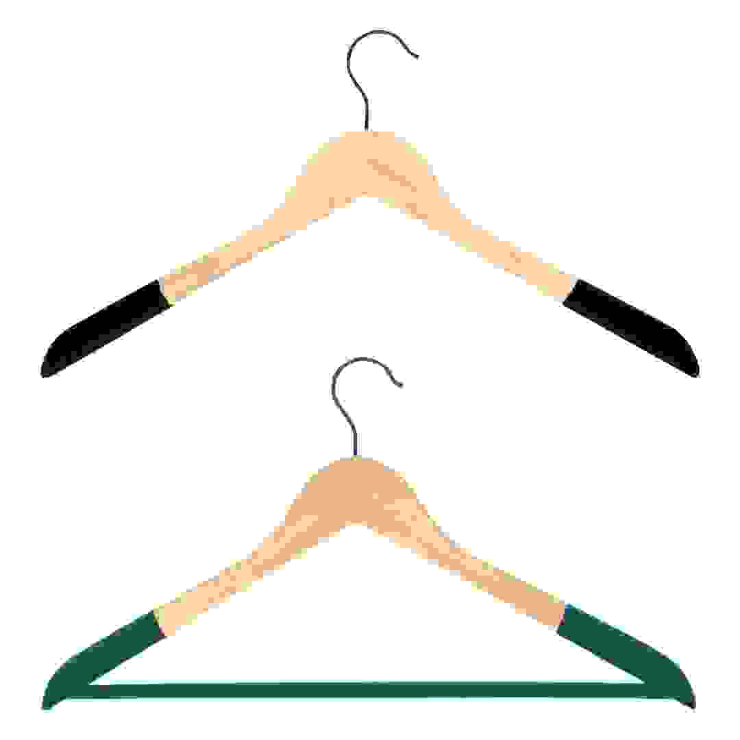 5Five Wood & Velvet Hanger (Multicolor)