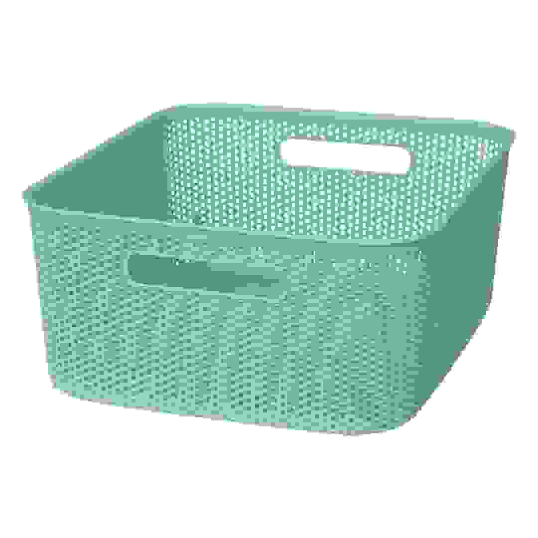 5Five Plastic Storage Basket (11 L, Arctic)
