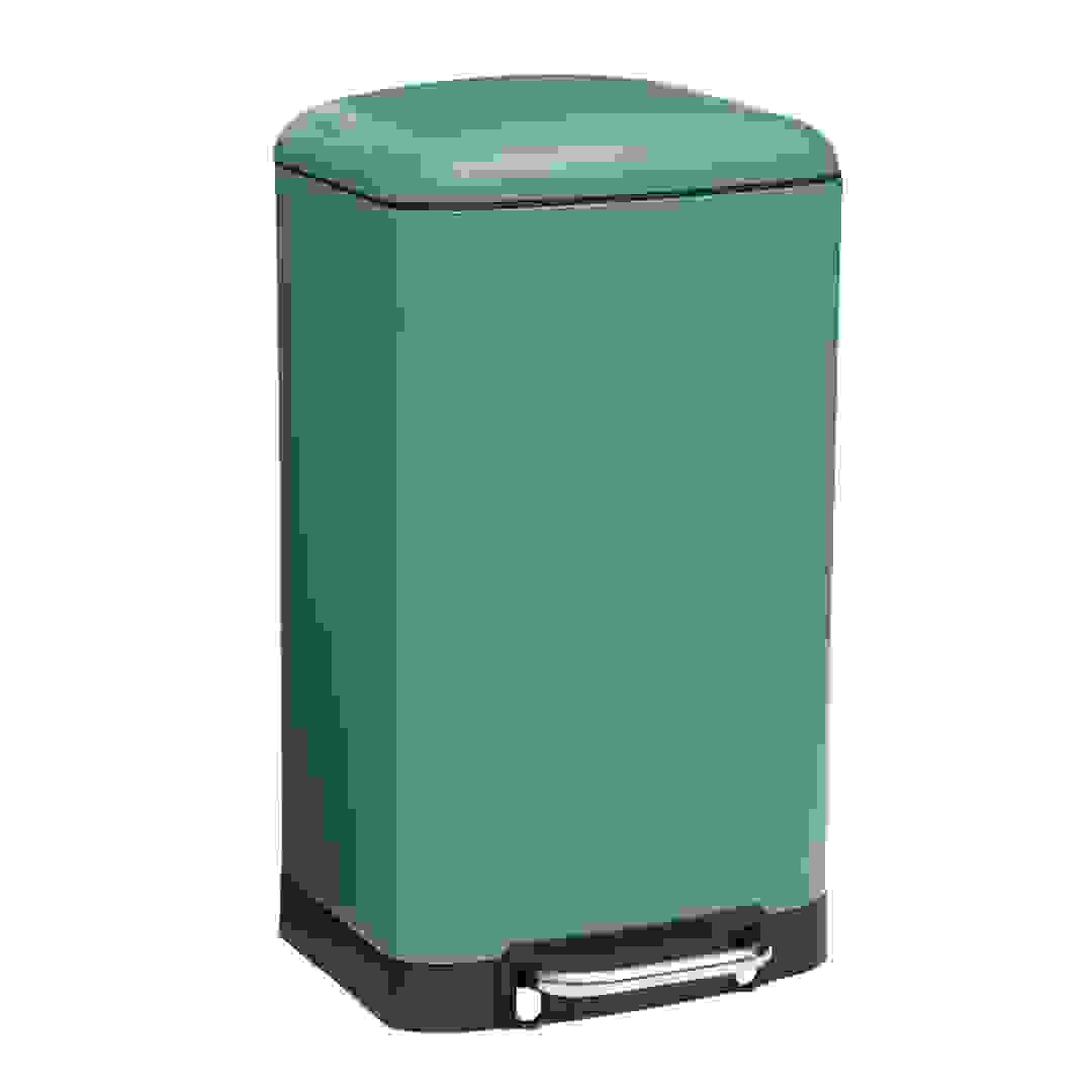 5Five Ariane Metal Pedal Bin (30 L, Green)
