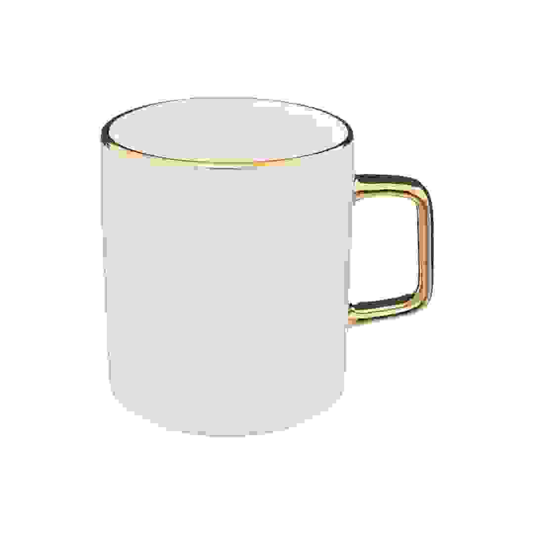 SG Arya New Bone China Mug (350 ml, White)