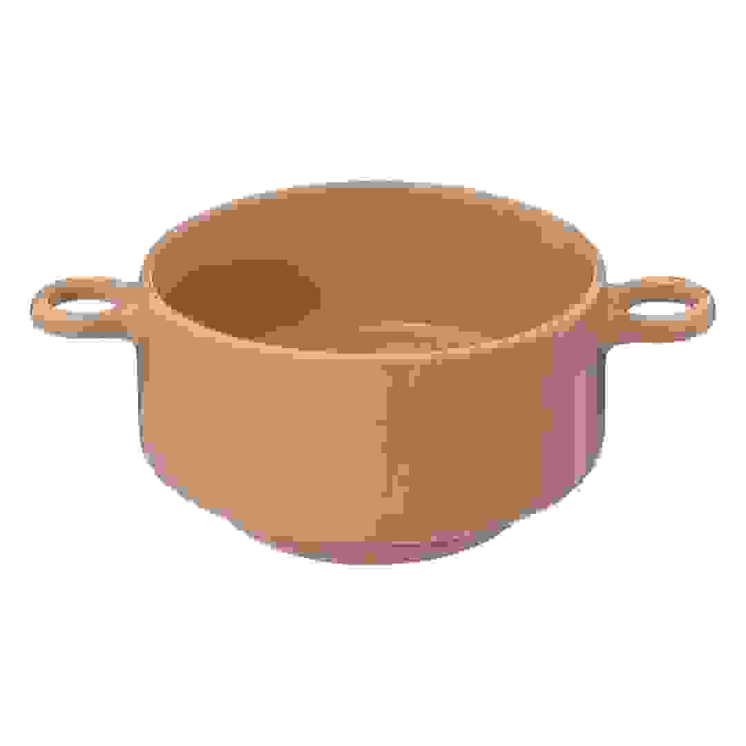 وعاء خزف حجري إس جي ريترو (وردي فاتح، 510 مل)