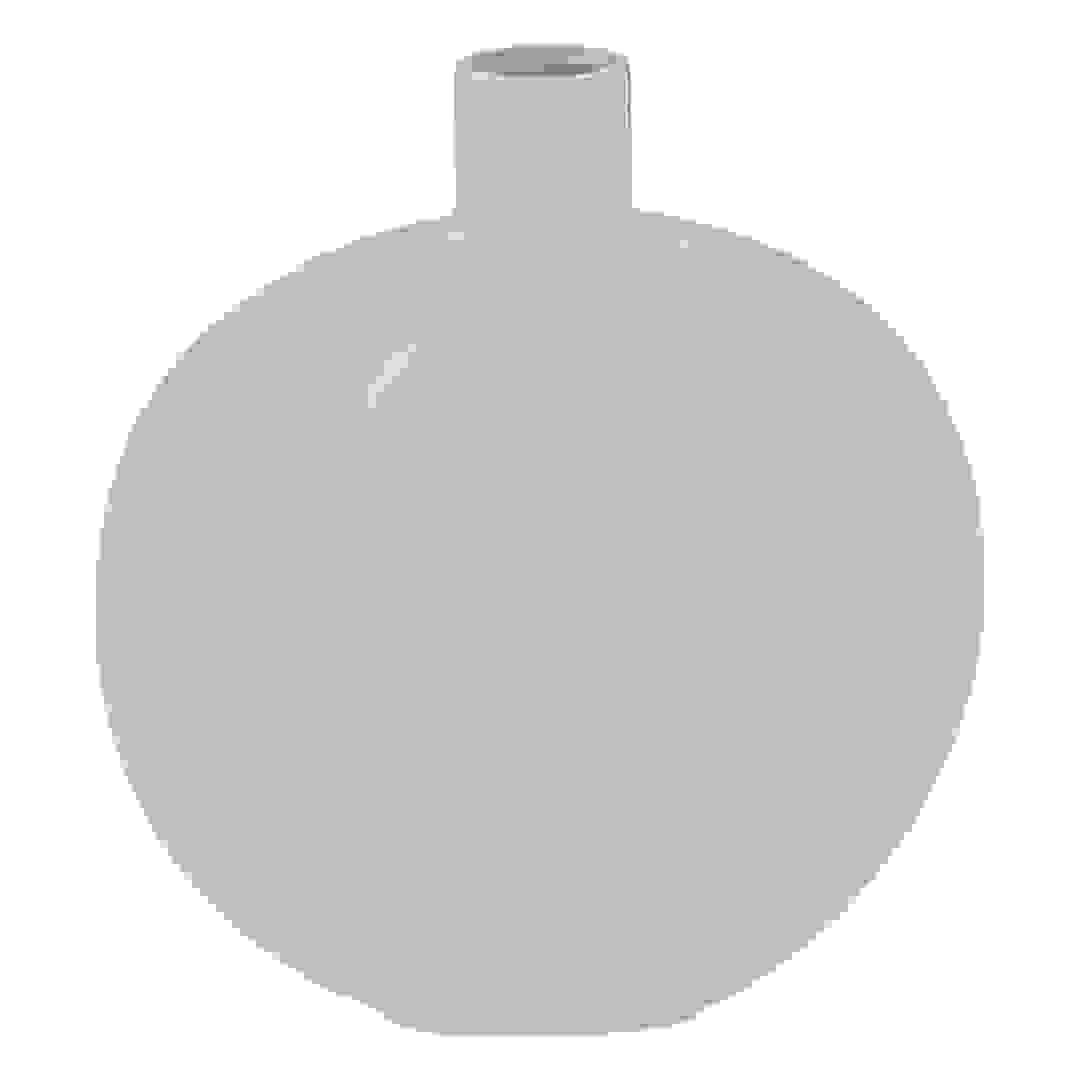 Atmosphera Ceramic Vase (19 x 8.5 x 22 cm, White)