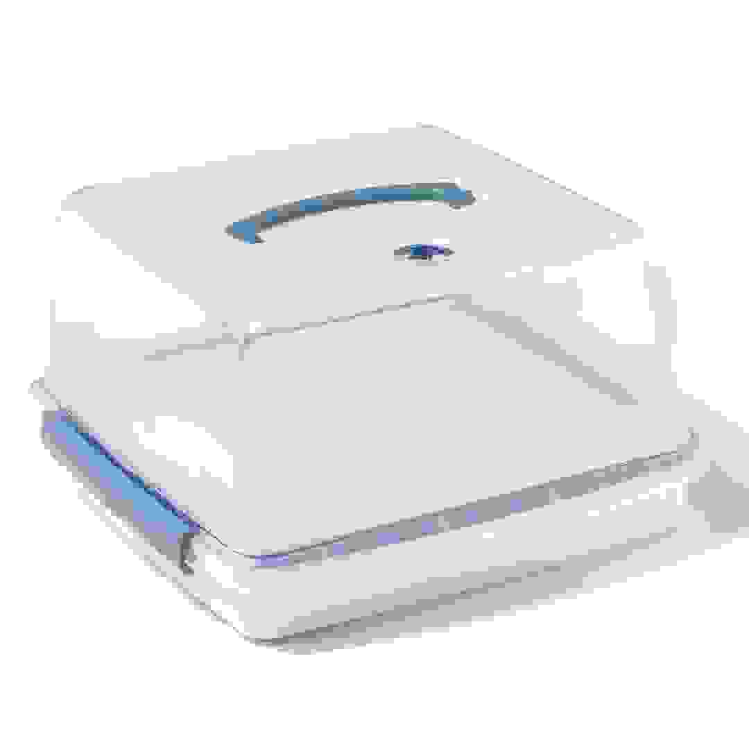 Lock & Lock Plastic Cake Storage Box (33 x 33 x 19 cm, Clear)