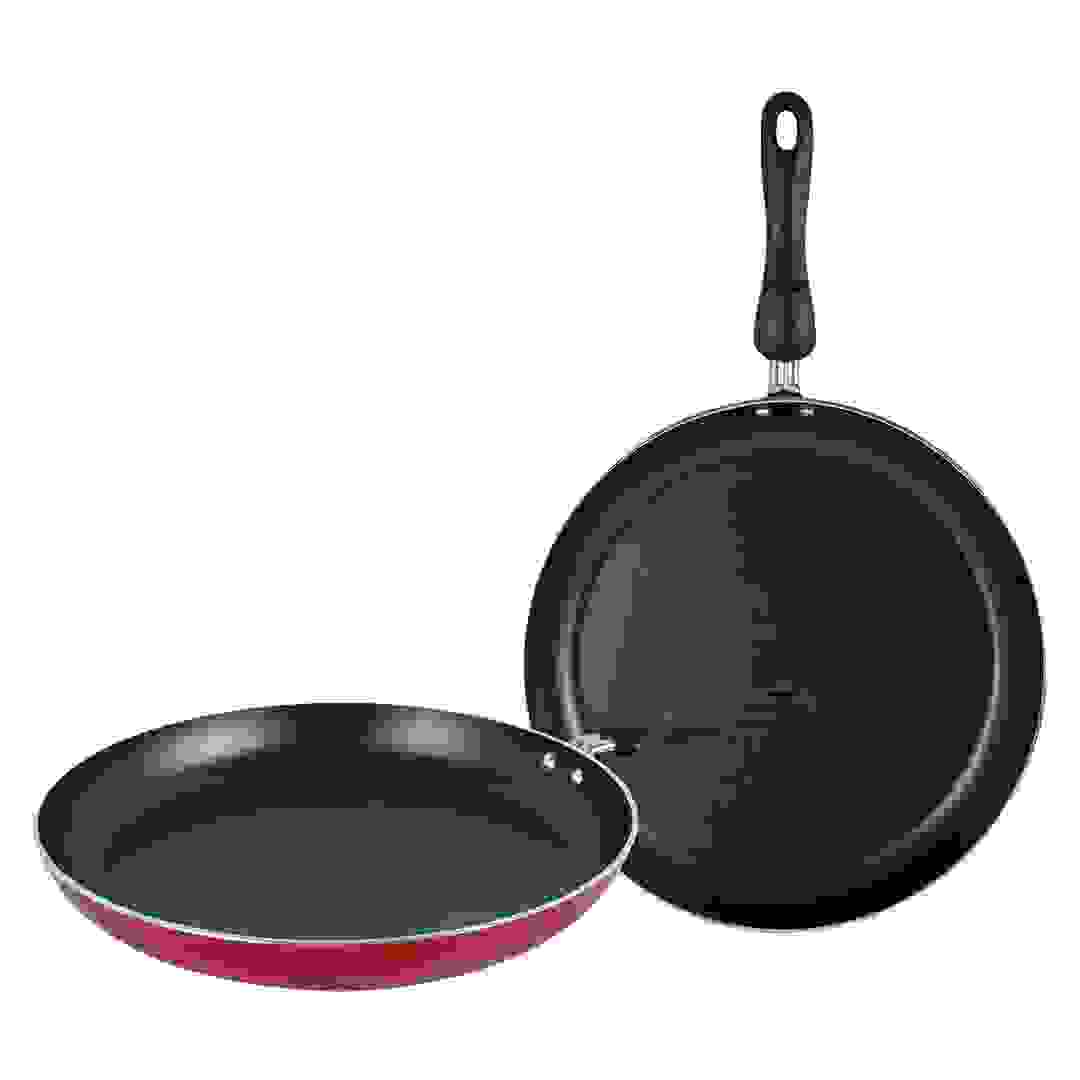 طقم قلايات ستانلس ستيل برستيج (24 سم + 28 سم)