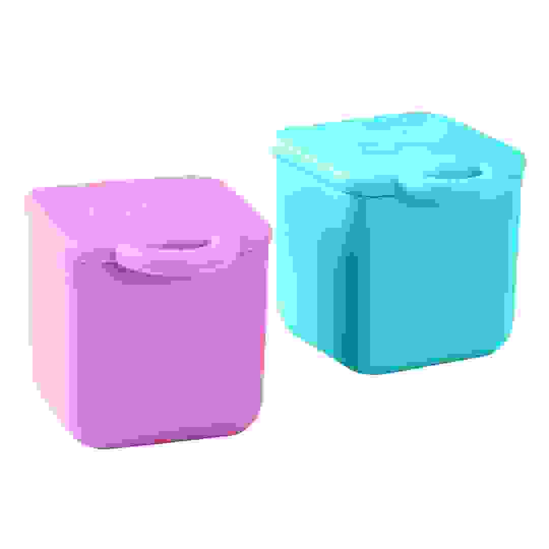 علب سيليكون أومي لايف أومي ديب (118 مل، قطعتان، وردي وأزرق مخضر)