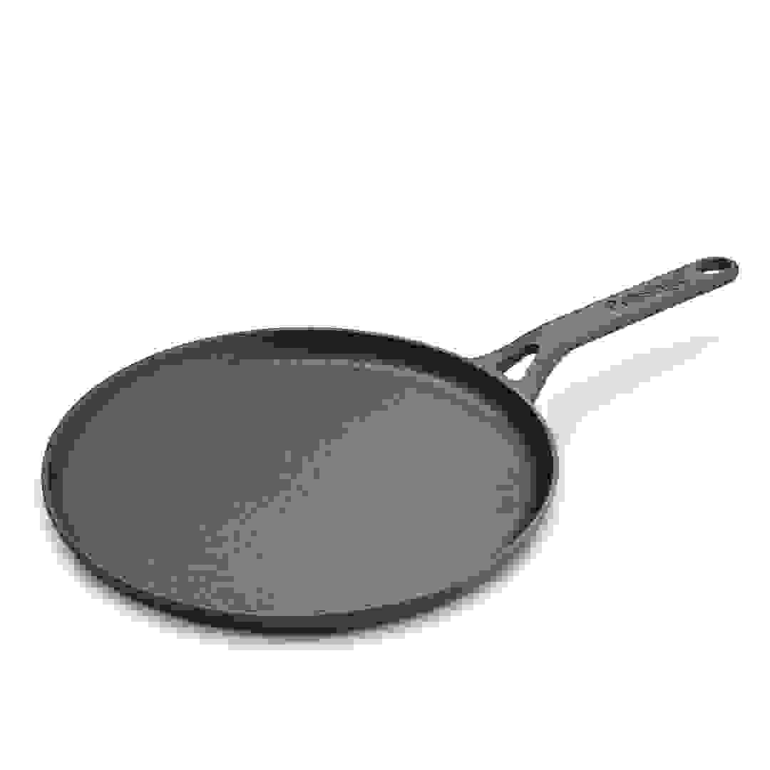 Prestige Cast Iron Flat Tawa (24 cm, Black)