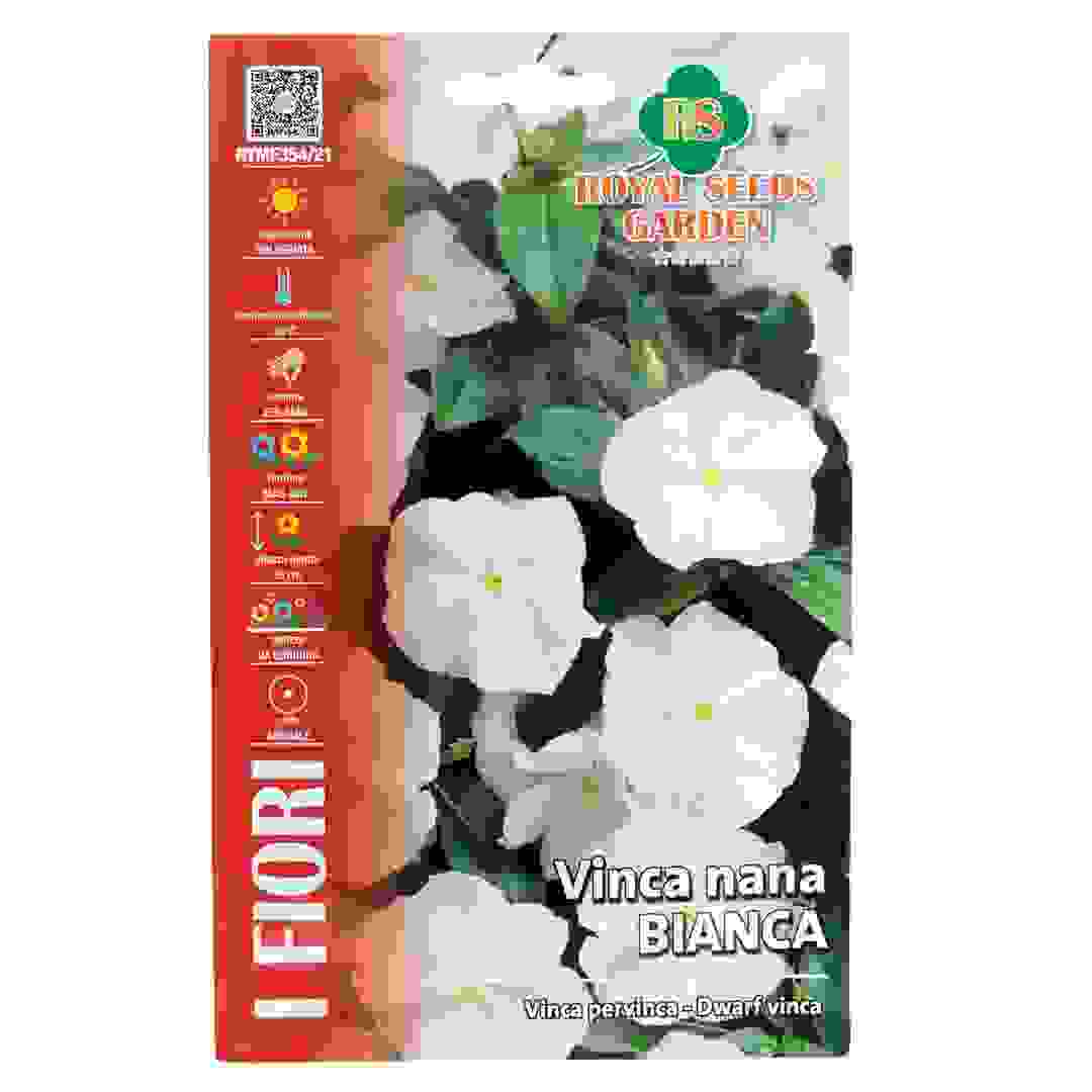 Royal Seeds White Dwarf Vinca Seed Pack (0.25 g)