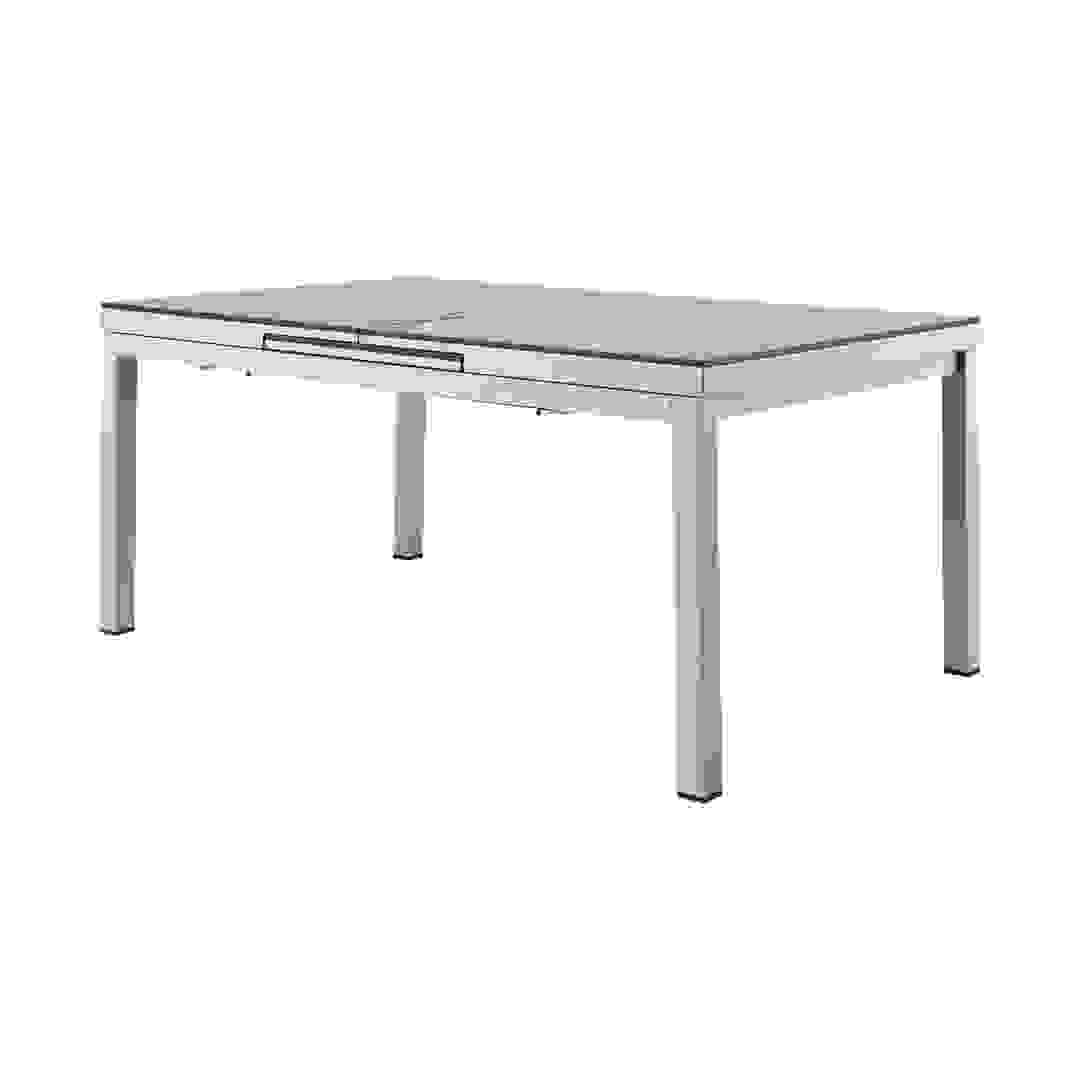GoodHome Brusnik Aluminum Outdoor Dining Table (100 x 240 x 75 cm)