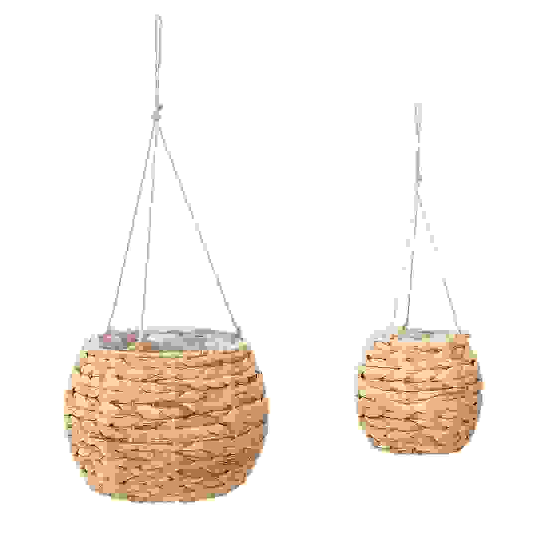 Atmosphera Set of 2 Hyacinth Hanging Pots