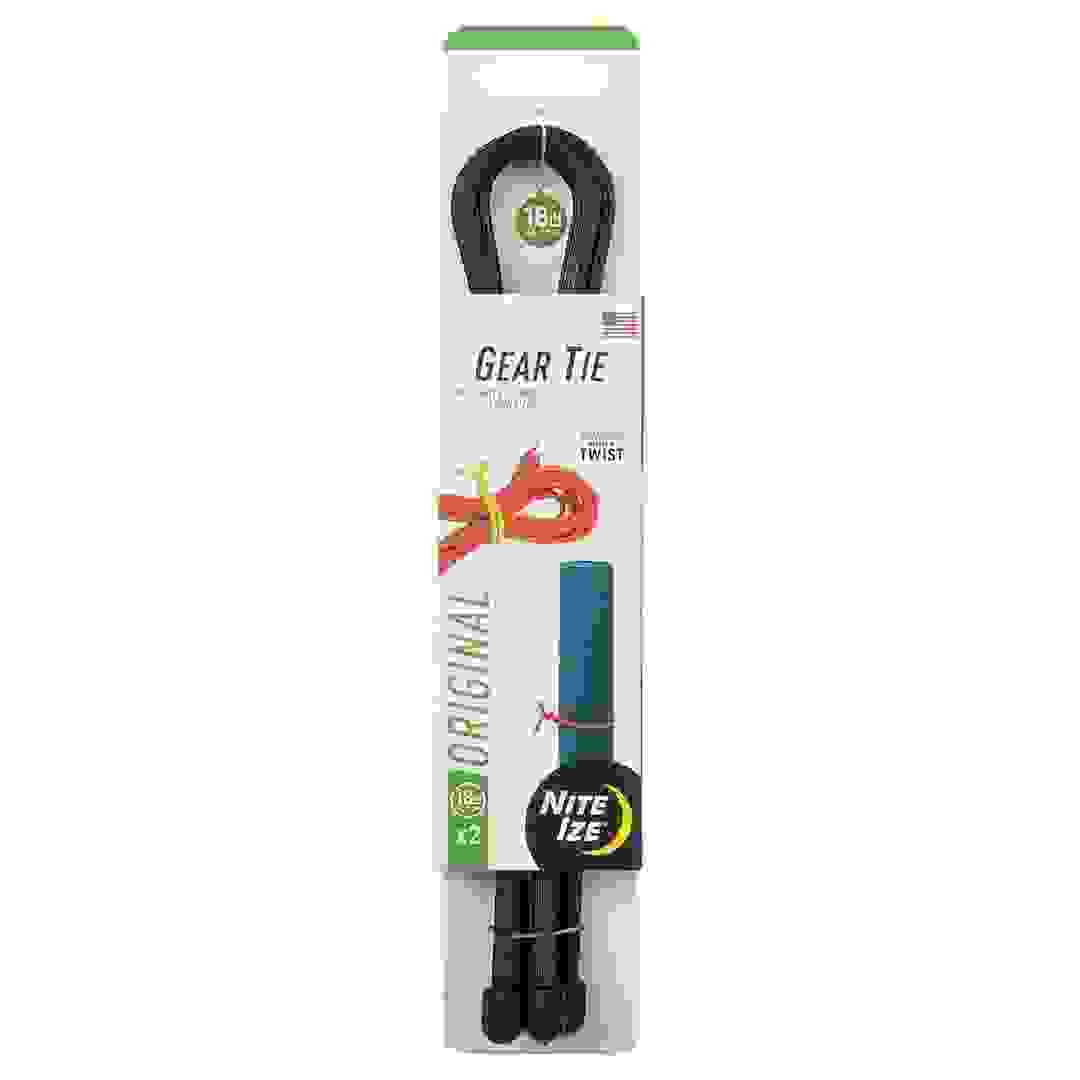 علبة أربطة مطاطية تثبت بالفتل قابلة لإعادة الاستخدام نايت آيز جير تاي (قطعتين، 45.7 سم)