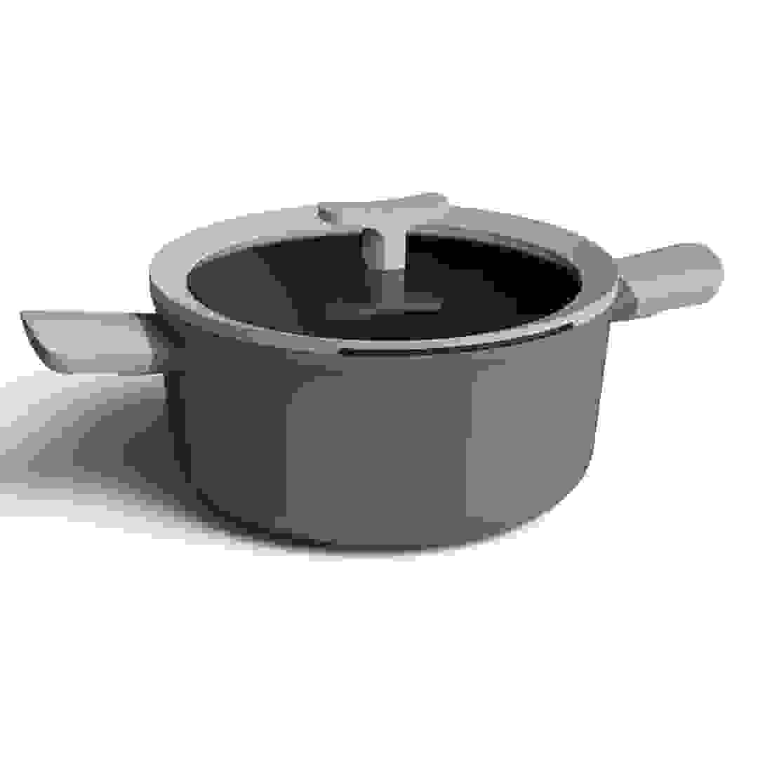 قدر ألمنيوم بغطاء بيرغوف ليو شادو (24 سم)