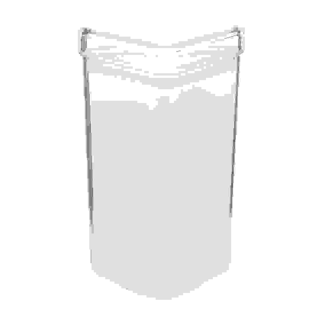 Orchid Square Acrylic Canister (11 x 11 x 23 cm, Clear)