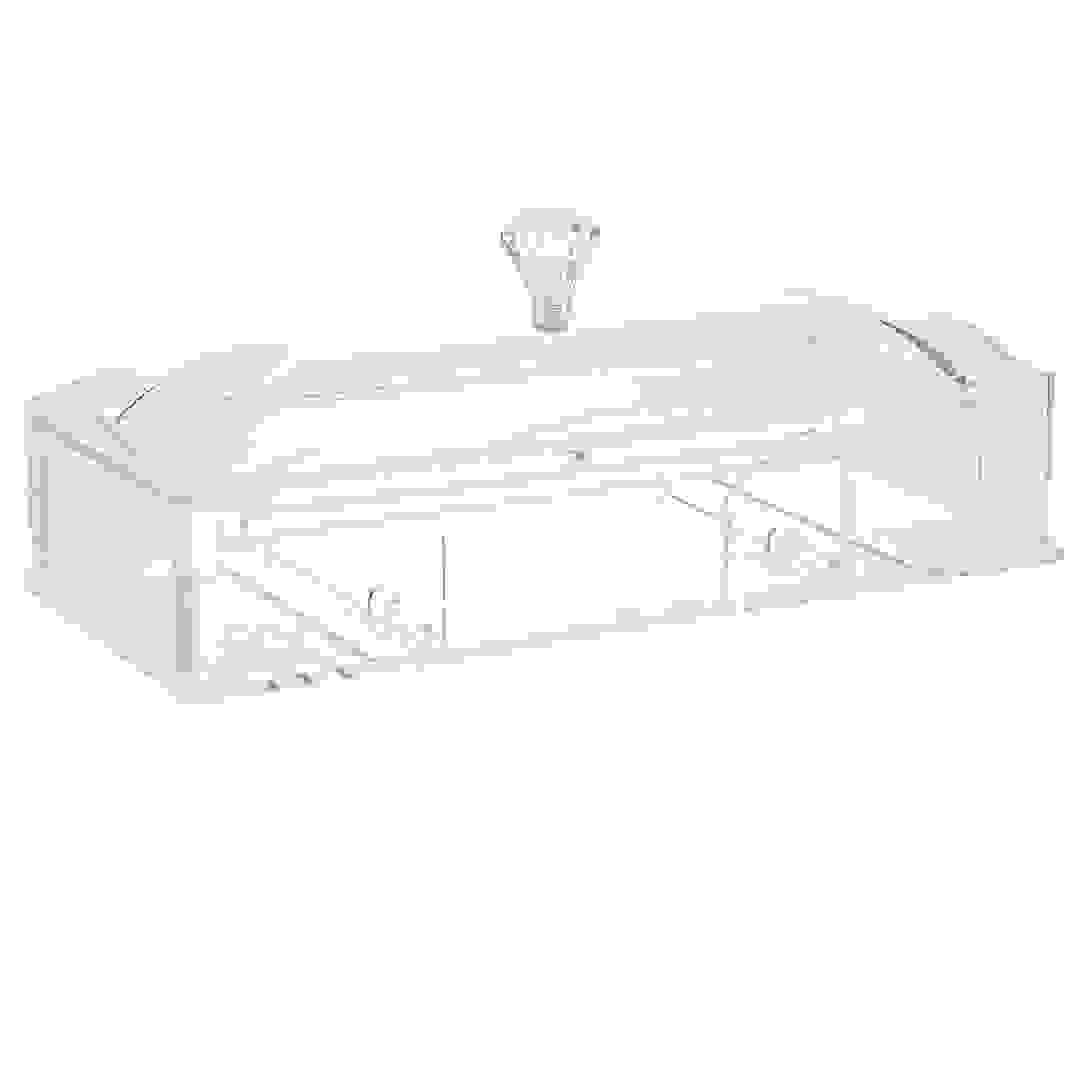 علبة أدوات مائدة أكريليك أوركيد (شفافة، 26.1 × 12.3 × 6.8 سم)