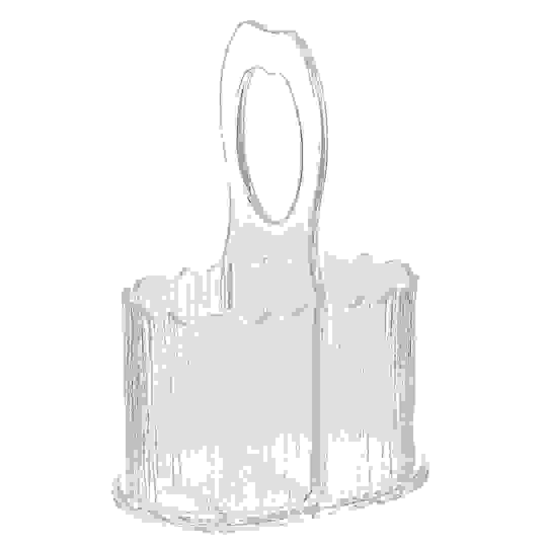 Orchid Acrylic Cutlery Holder (17.5 x 11.8 x 25.6 cm, Clear)