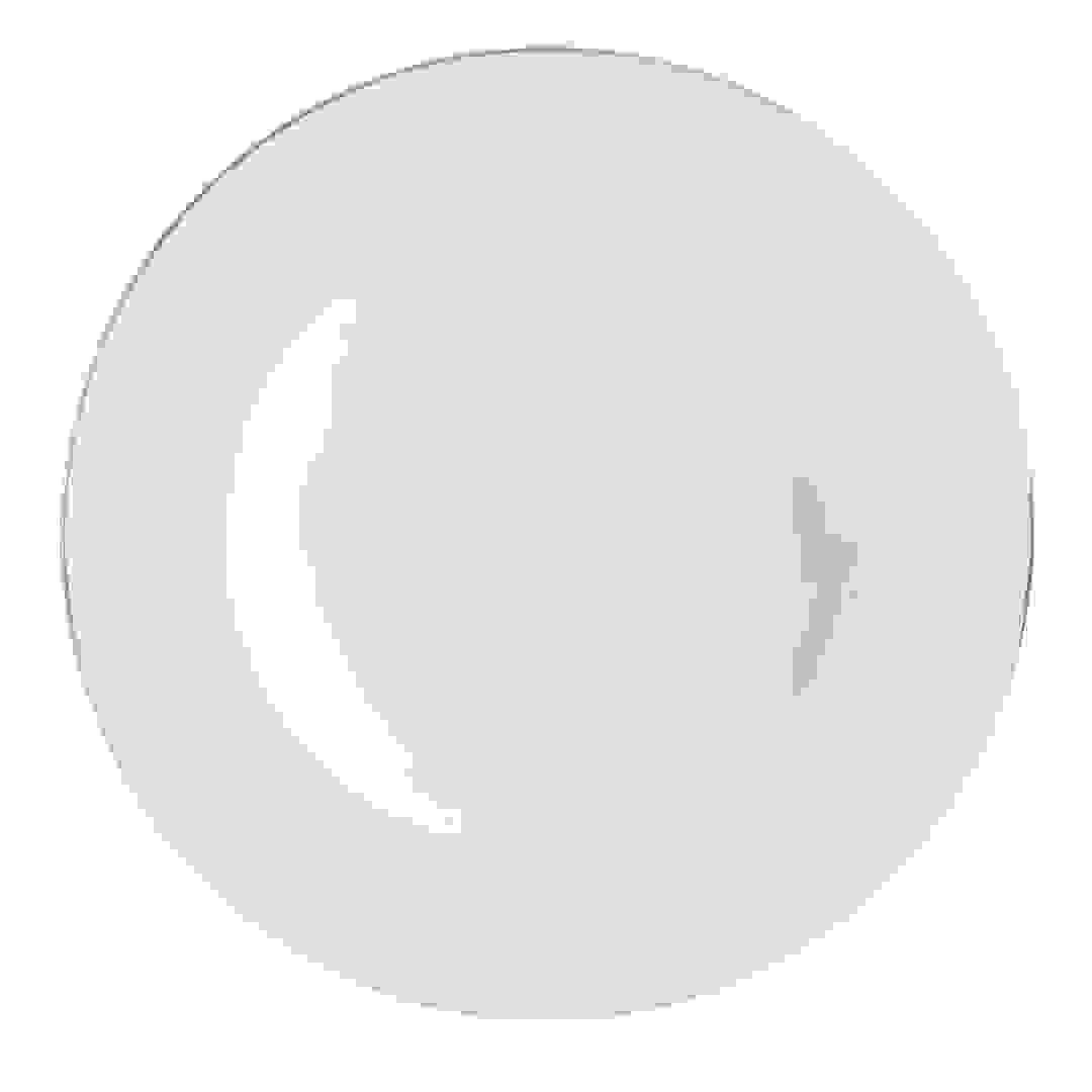 Orchid Royal Embossed New Bone China Soup Plate (22 x 2 cm, White)