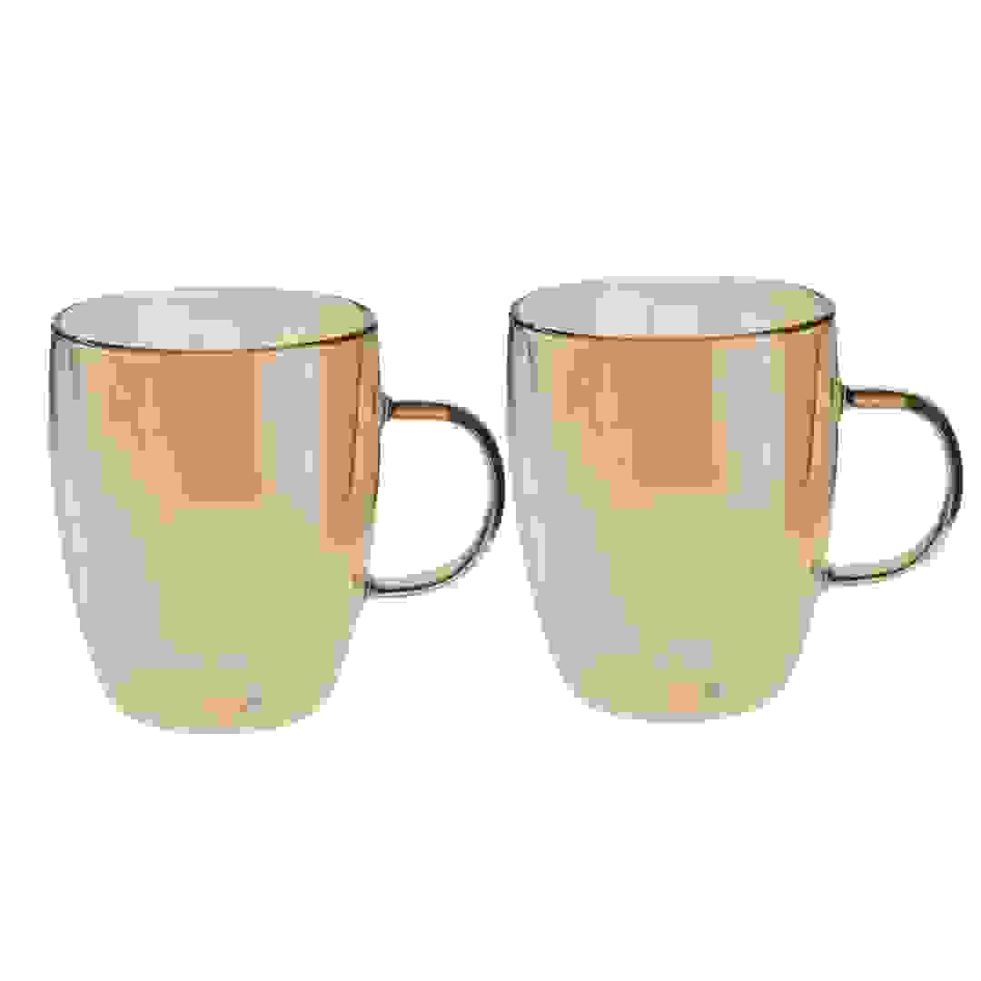 طقم أكواب زجاج بوروسيليكات بجدار مزدوج نيوفلام (قطعتين، 270 مل)