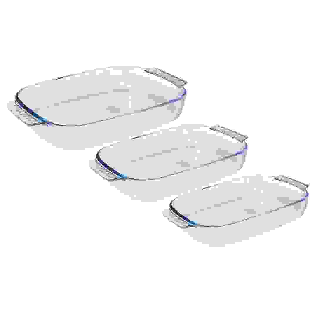 Pyrex Daily Rectangular Glass Roaster Set (3 Pc.)