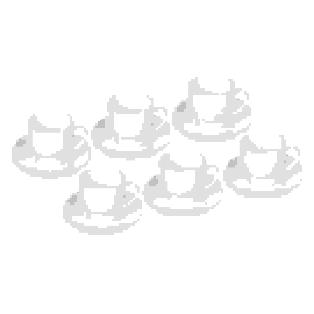 طقم فناجين كارين + صحون فناجين لوتوسيا لومينارك (220 مل، 12 قطعة)