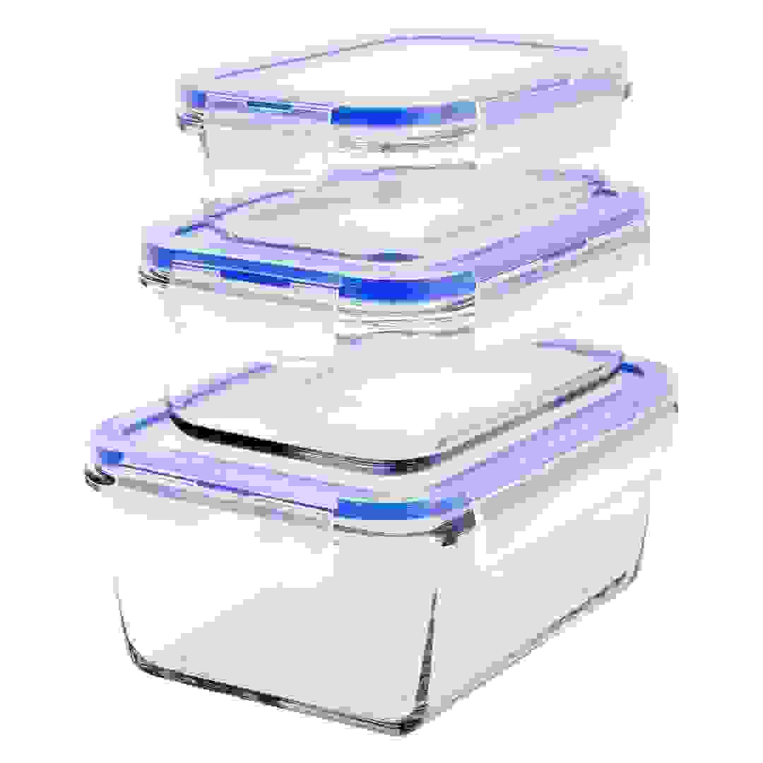 Mondex Borosilicate Glass Food Container Set (3 Pc.)