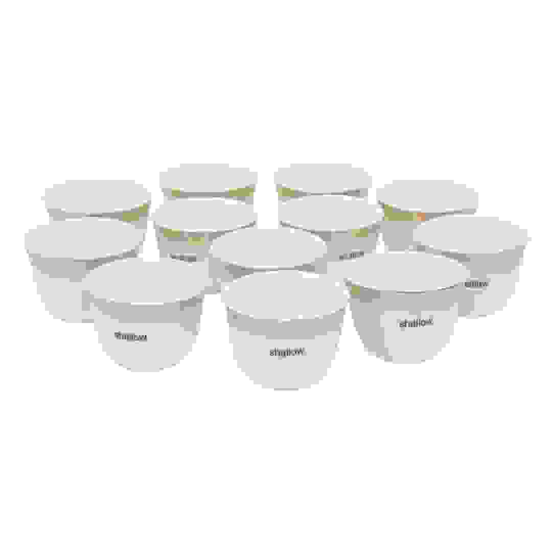 Shallow Glass Cawa Cup Set (12 Pc.)