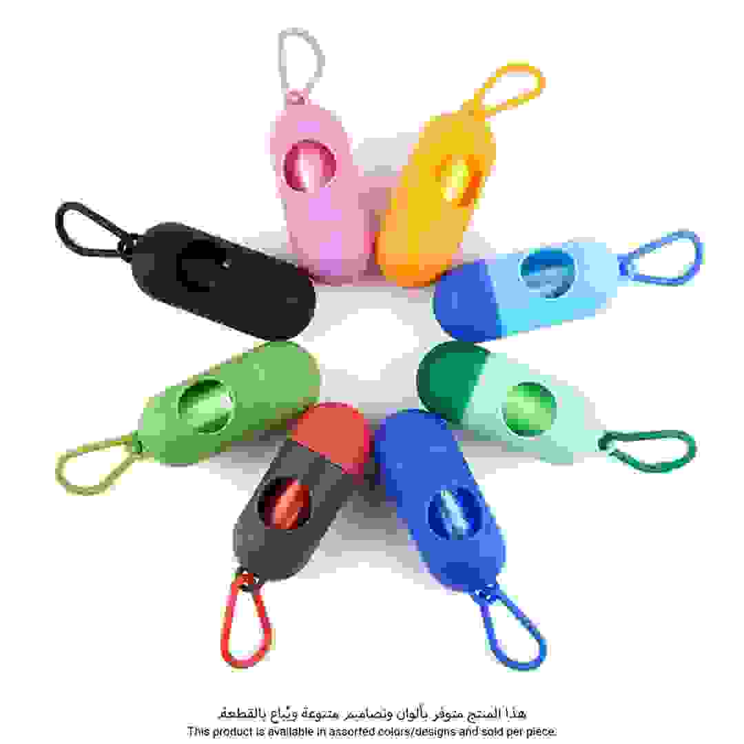 موزع أكياس فضلات الحيوانات الأليفة مع 15 كيس أربان بيتس (تصاميم/ألوان متنوعة، 10 × 4 سم)