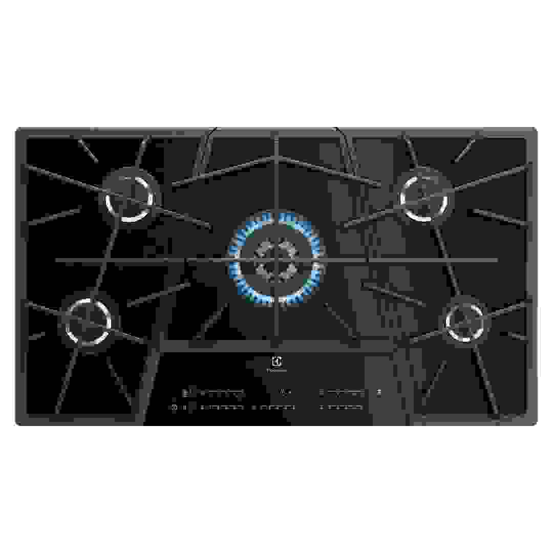 موقد غاز سيراميك داخلي 5 شعلات إلكترولوكس KGV9539IK (89 × 51 سم)