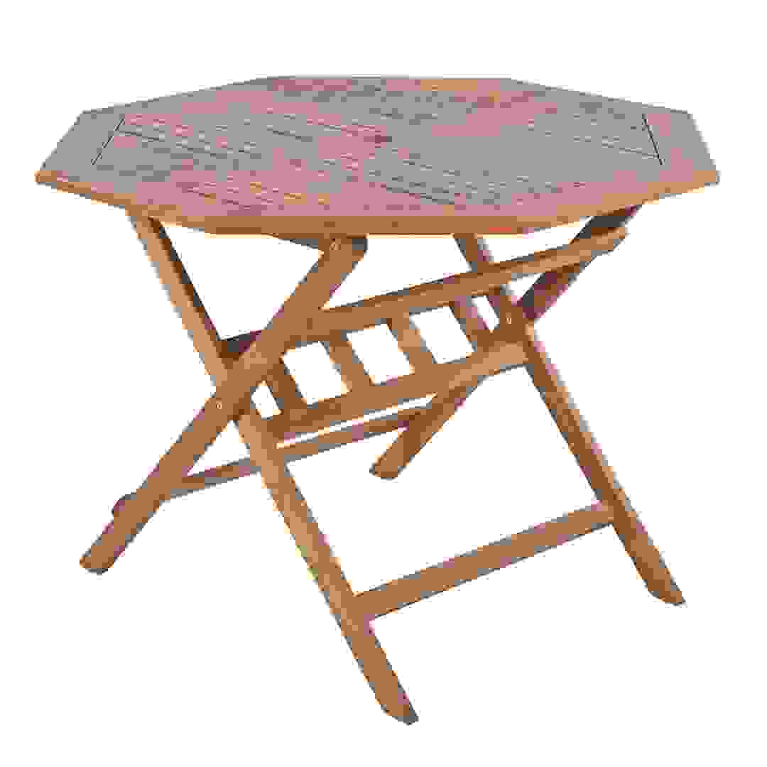 Roswell Acacia Wood Octagonal Dining Table (110 x 110 x 75 cm)