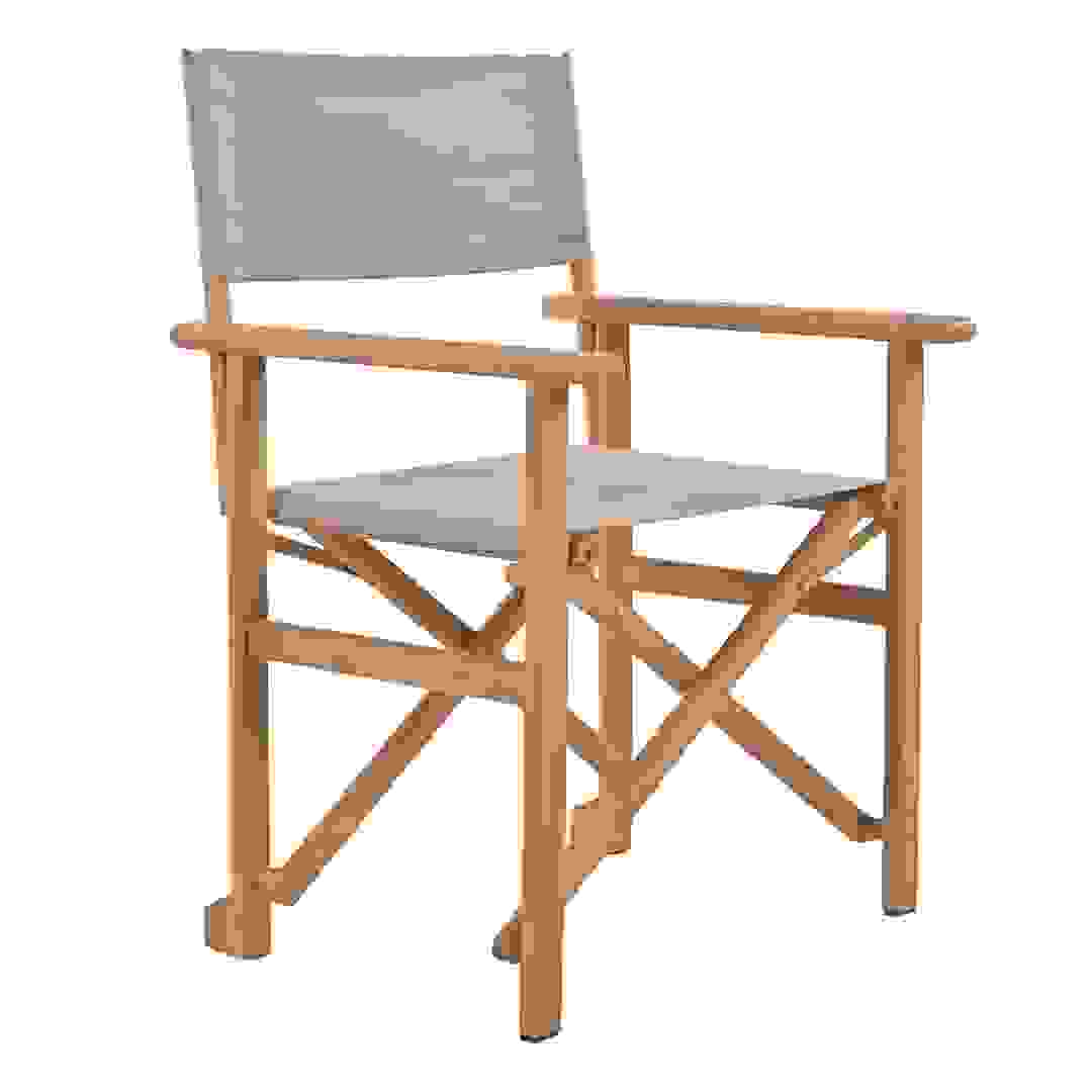 Living Accents Kiko Eucalyptus Director Chair (59 x 54 x 89 cm, Grey)