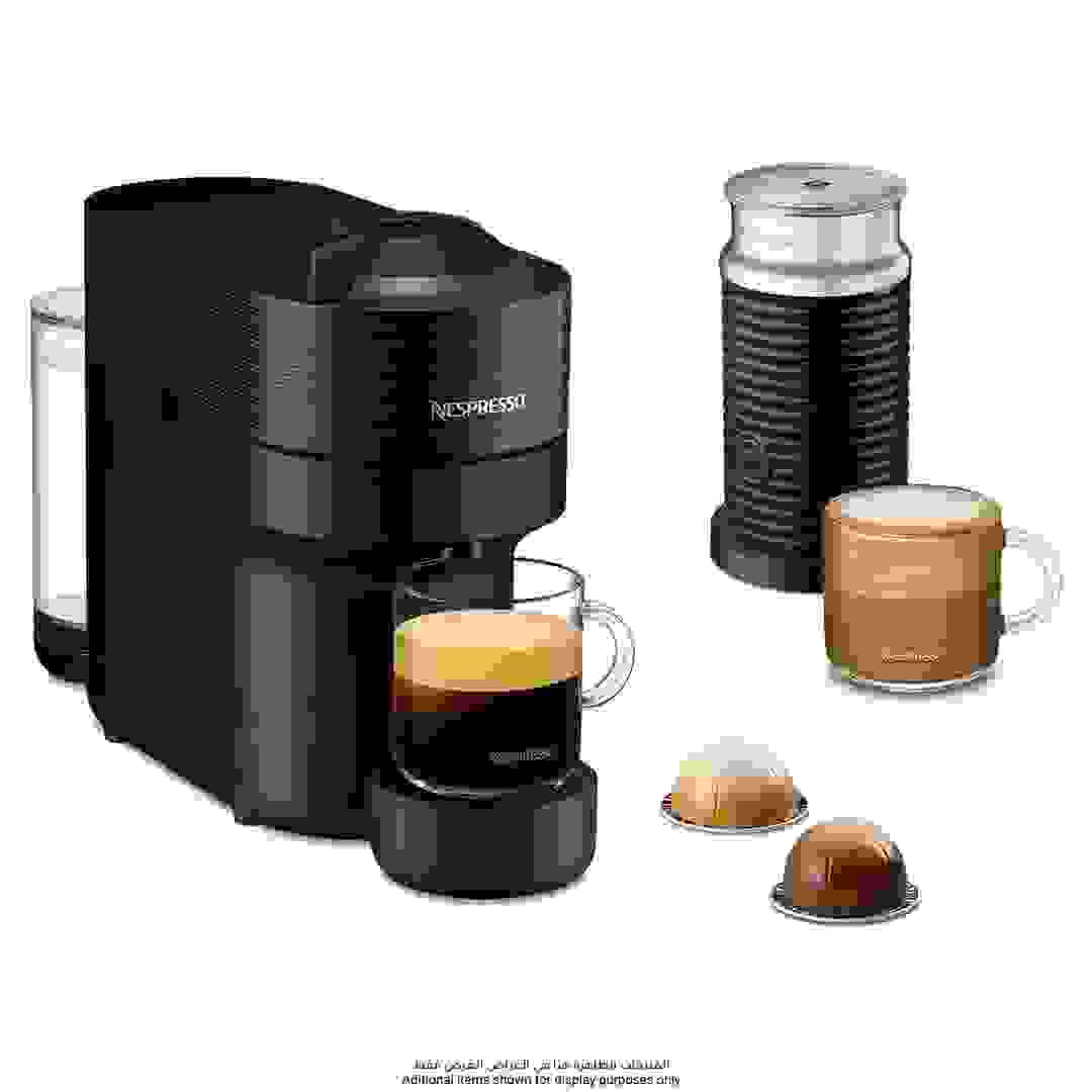 Nespresso Vertuo Pop Coffee Machine + Aeroccino3 Milk Frother, GDV2-BK-BU (750 ml, 1400 W)