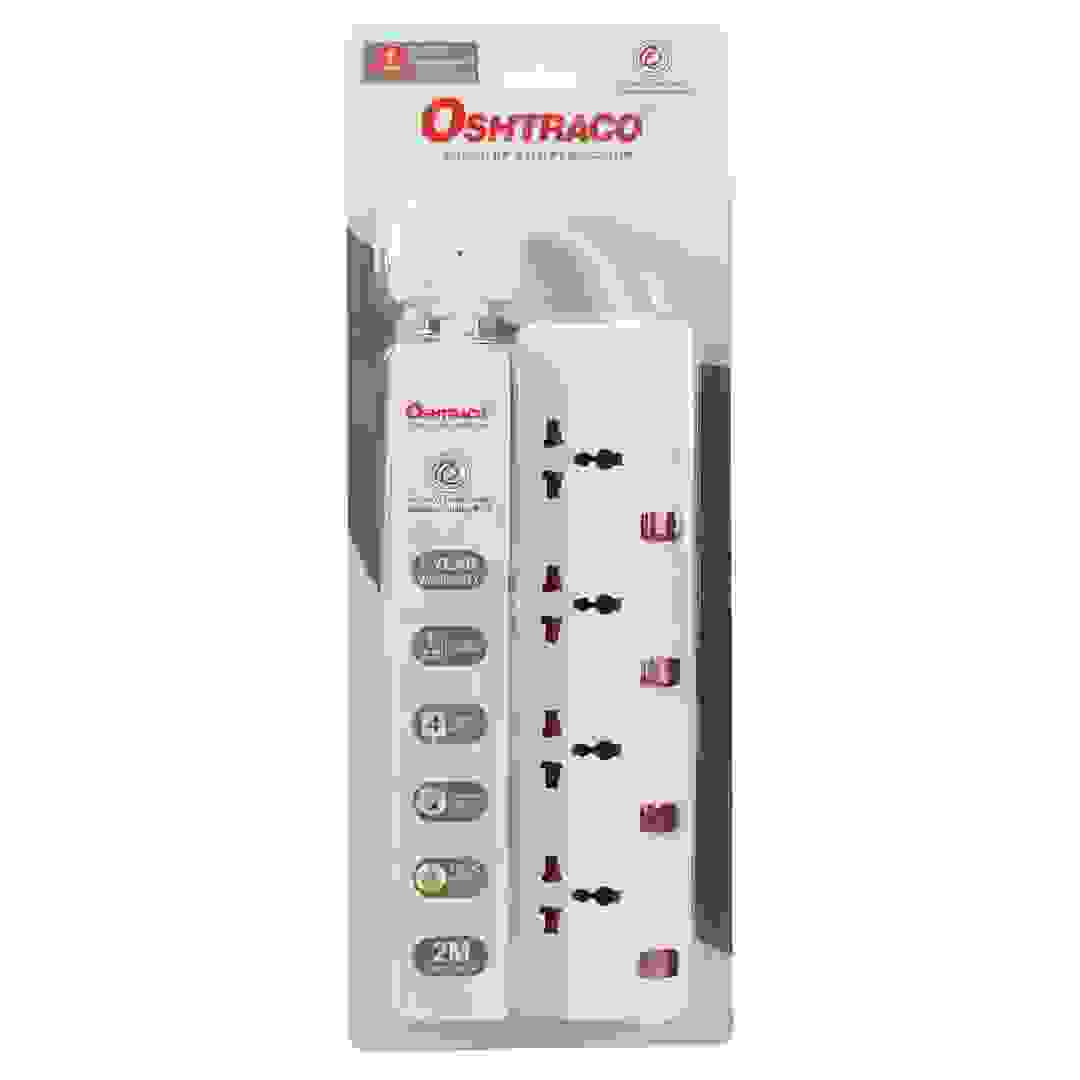 Oshtraco 4-Way Universal Switched Extension Cord, OTCW7004S-2M (2 m)