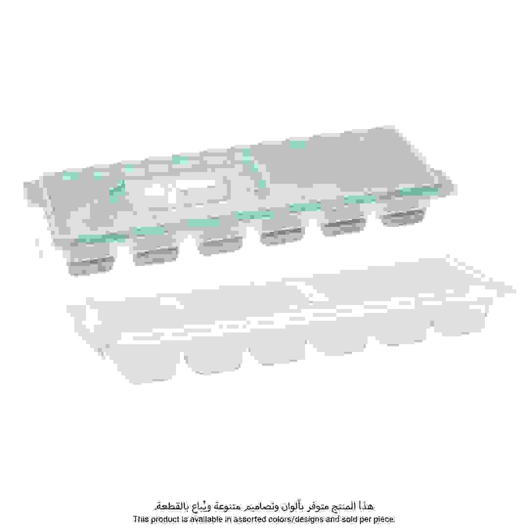 صينية ثلج 12 مكعب قابلة للسحب مع غطاء 5فايف (ألوان/تصاميم متنوعة، 26 × 9.5 × 3.5 سم)