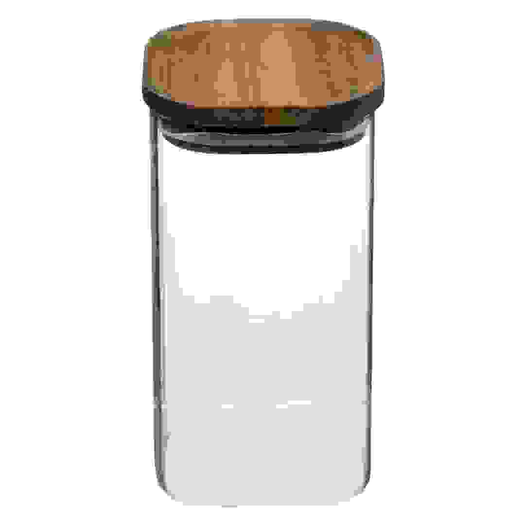 5Five Airtight Glass & Acacia Jar (1.3 L)