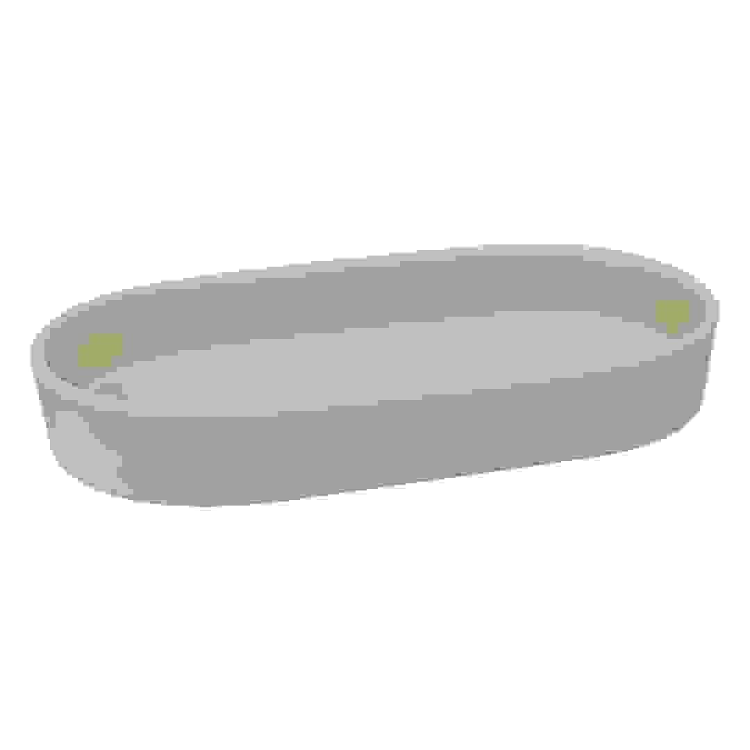 5Five Stoneware Soap Dish (19.3 x 10.6 x 3 cm, Linen Beige)