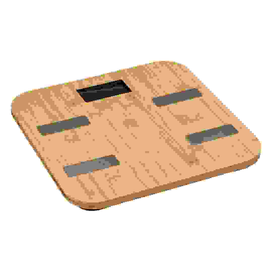 5Five Bamboo Digital Weighing Scale (28 x 28 x 3 cm, Natural)