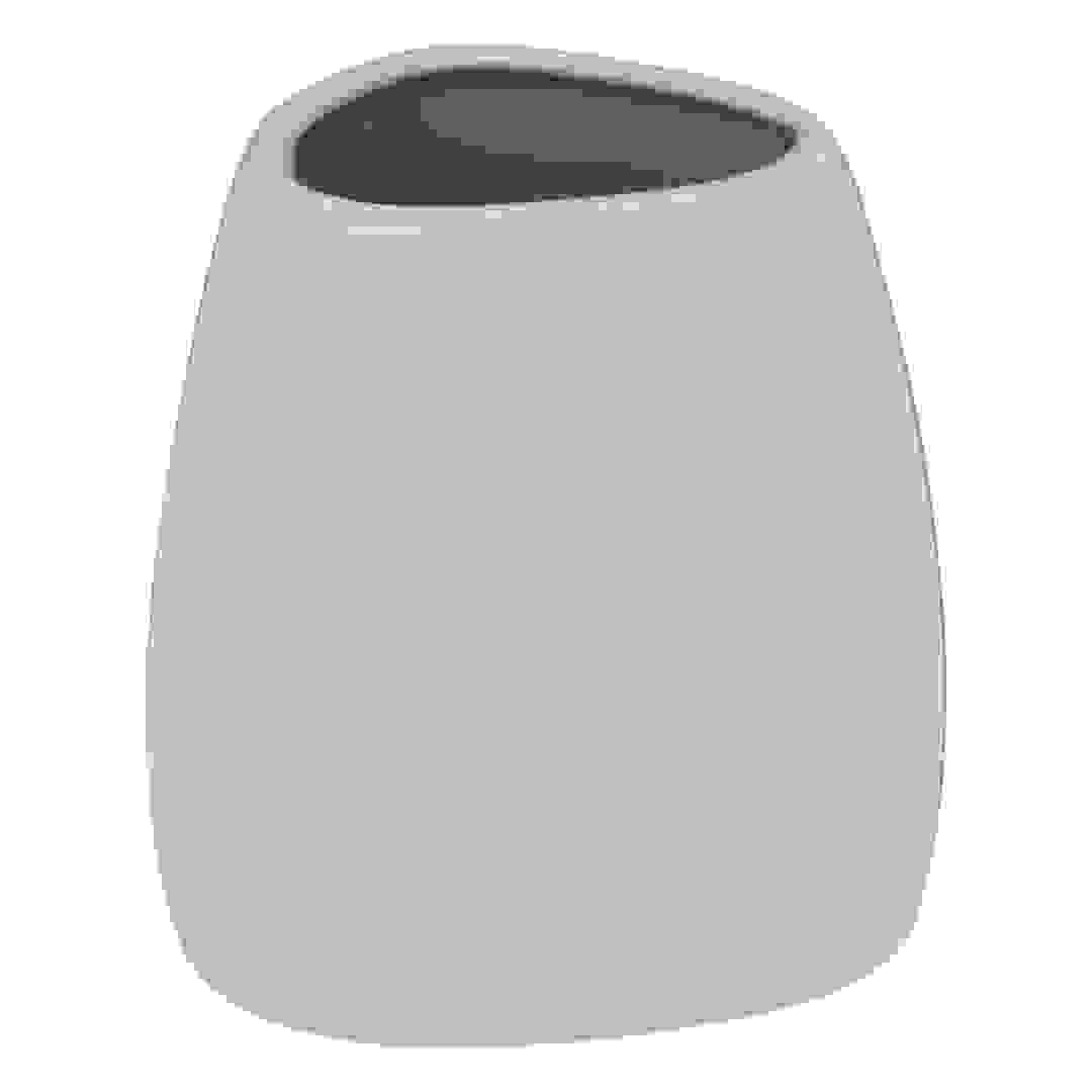 حامل فرش أسنان خزف حجري 5فايف (8.5 × 7.5 × 9.5 سم، بيج)