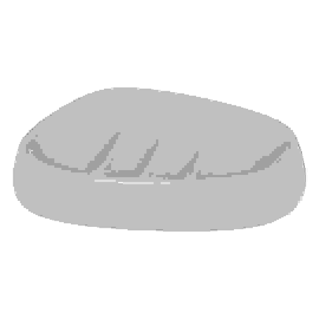 5Five Stoneware Soap Dish (12 x 9.5 x 2.5 cm, Linen Beige)