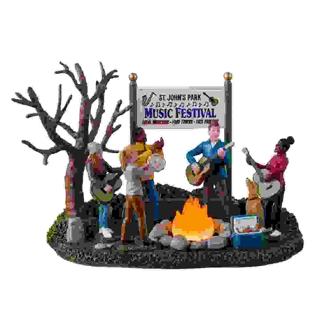 Lemax Resin Music Festival Battery Operated Decoration (4.5V)