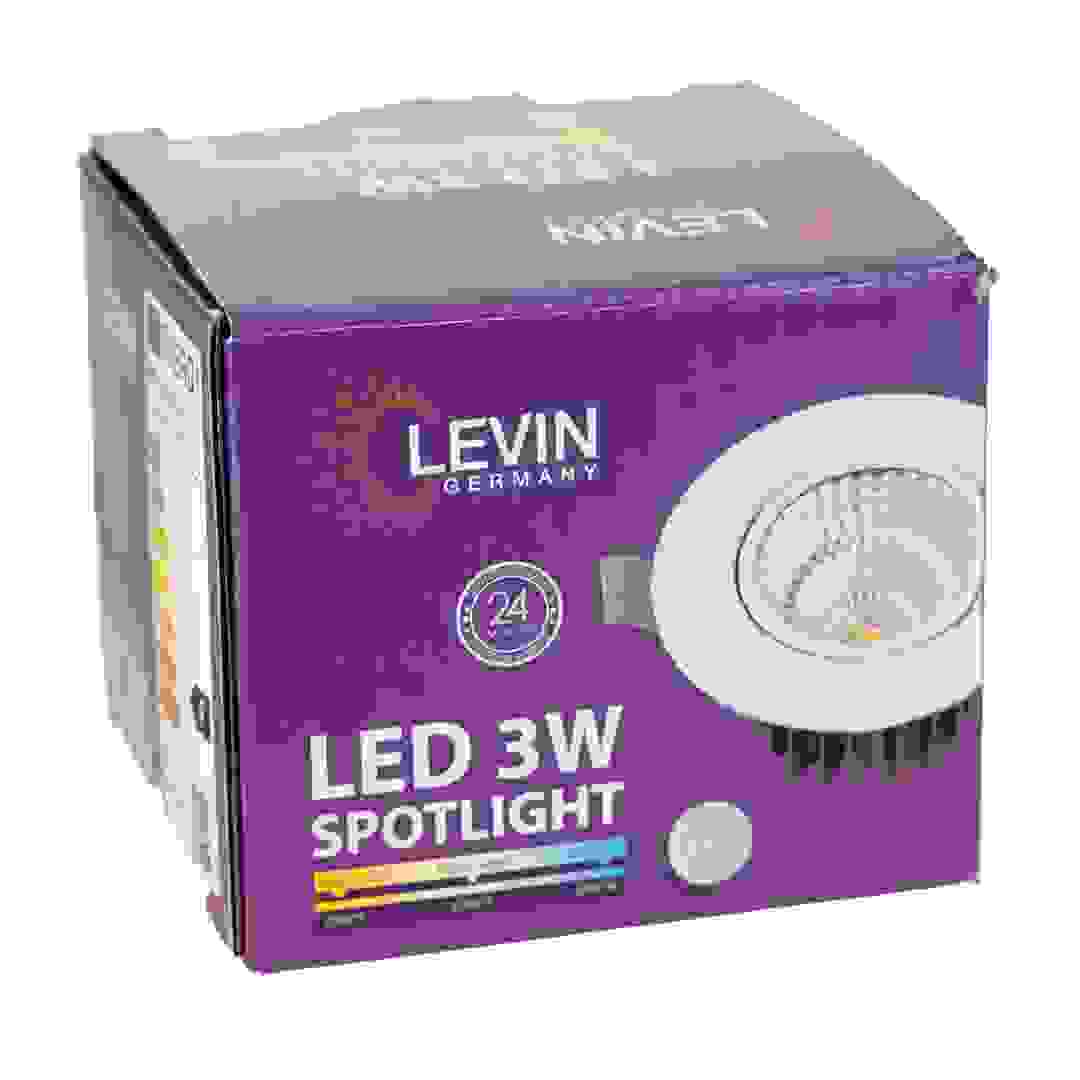 Levin LED COB Spotlight (3 W, Cool White)