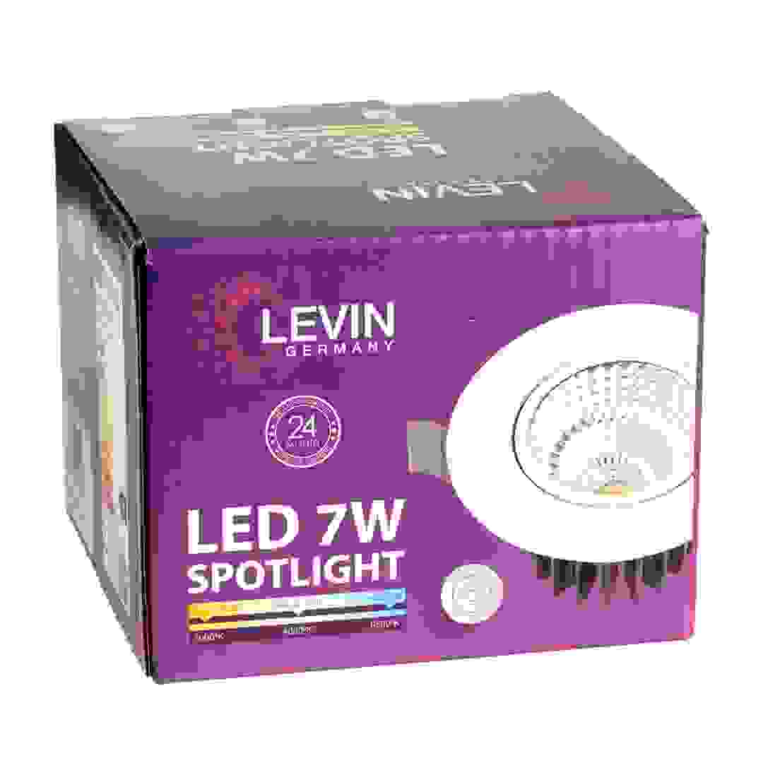 كشاف COB LED ليفين (7 واط، أبيض مُصفر)