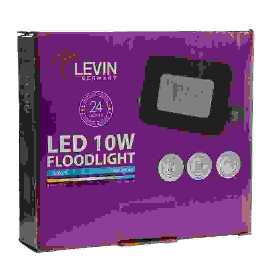 Levin ECO Flood Light (10 W, 6500 K, Clear Glass)