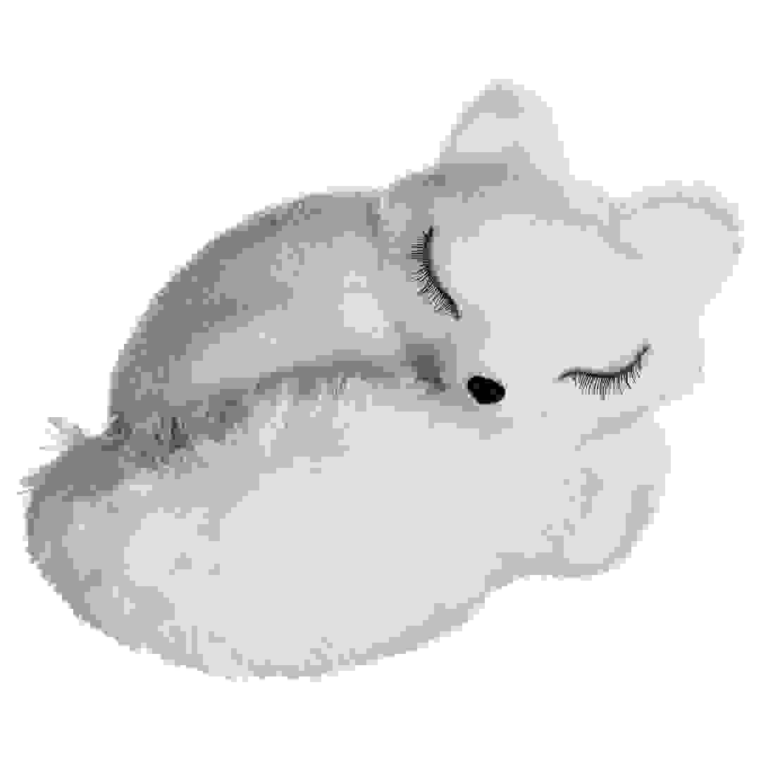 Atmosphera Sleeping Fox Decoration (24 x 22 x 18 cm, White)