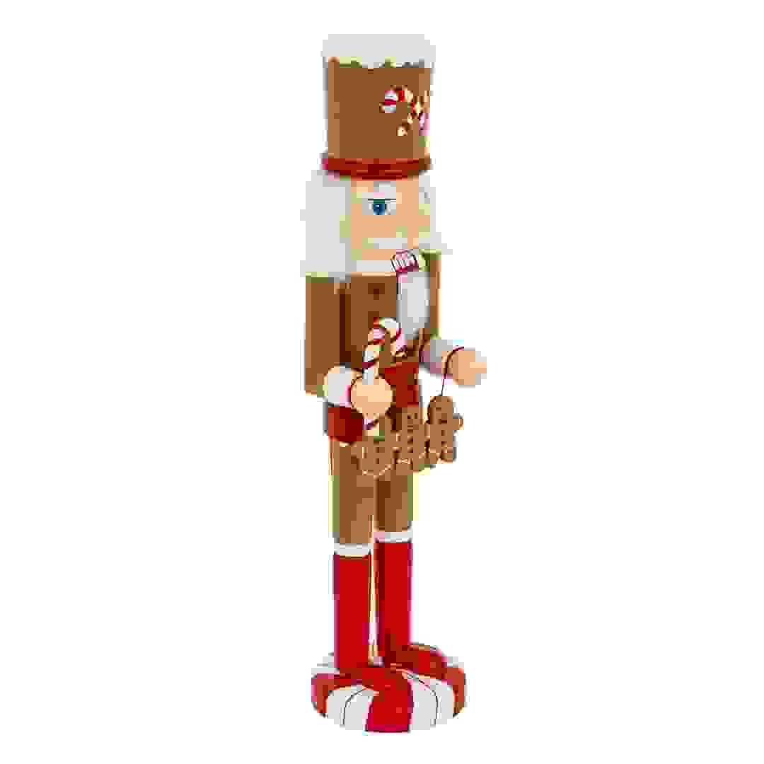 Atmosphera Gingerbread Wood Nutcracker Decor (38 cm)