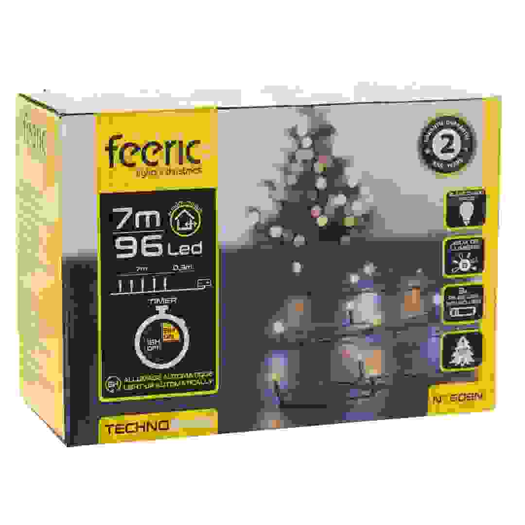 Atmosphera Battery-Operated 96 LED Outdoor String Light (7 m, Cool White/Warm White)