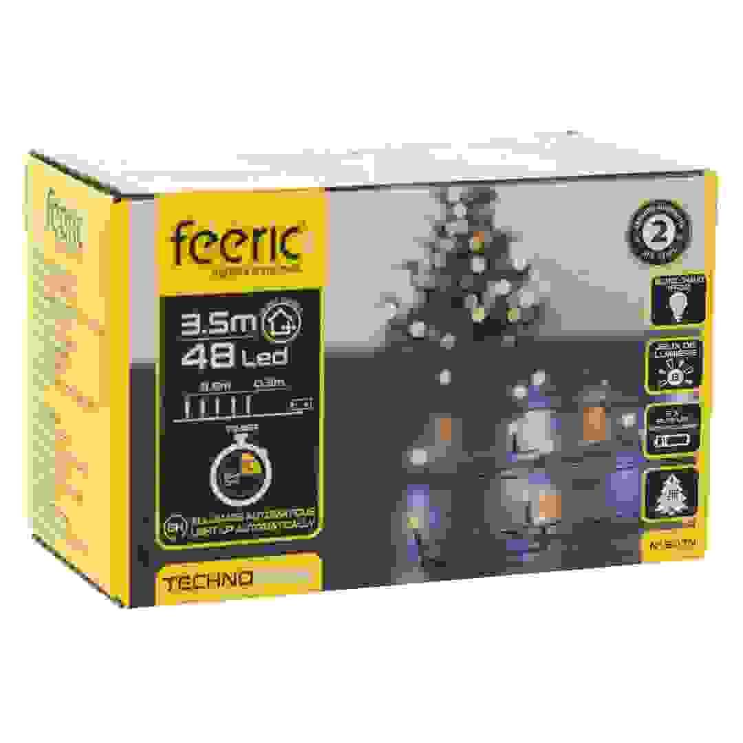 Atmosphera Battery-Operated 48 LED Outdoor String Light (3.5 m, Cool White/Warm White)