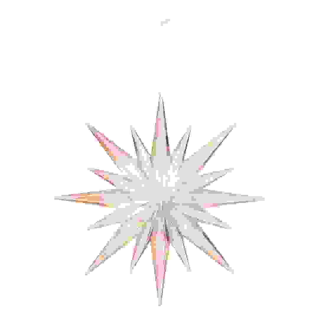 ديكور شجرة نجمة قزحية الألوان أتموسفيرا (زهري، 12 سم)