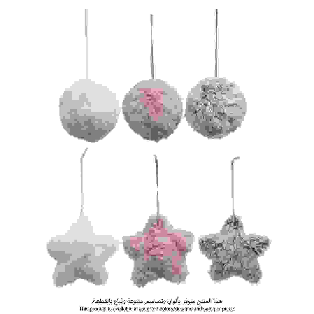 Atmosphera Textil Hanging Balls & Stars Festive Decor