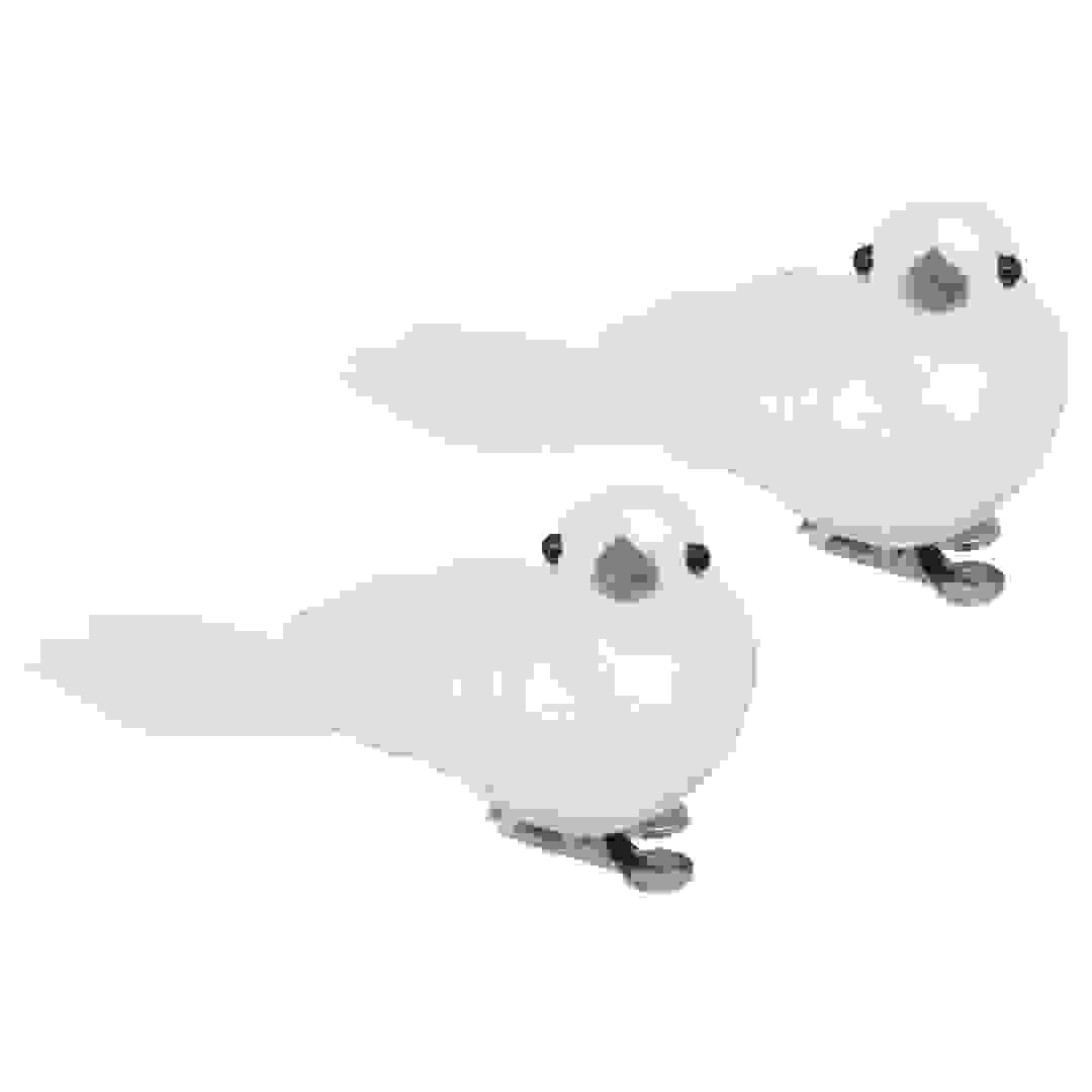 ديكور احتفالي طيور بأجنحة وعليها ريش أتموسفيرا (قطعتين، 10 سم)